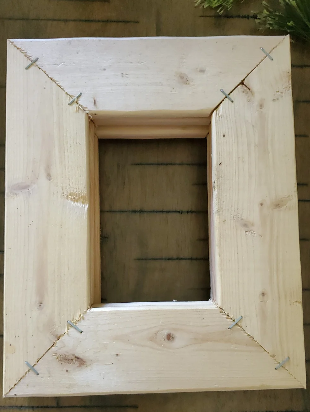 Set of 5 Unfinished Rustic Wood Pine Picture Frames DIY Craft Gallery
